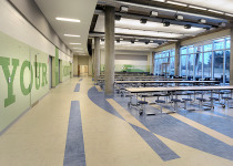 cafeteria, school lunch room, forbo