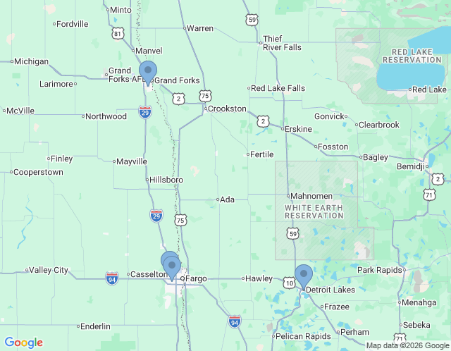 Map of Fargo Showroom