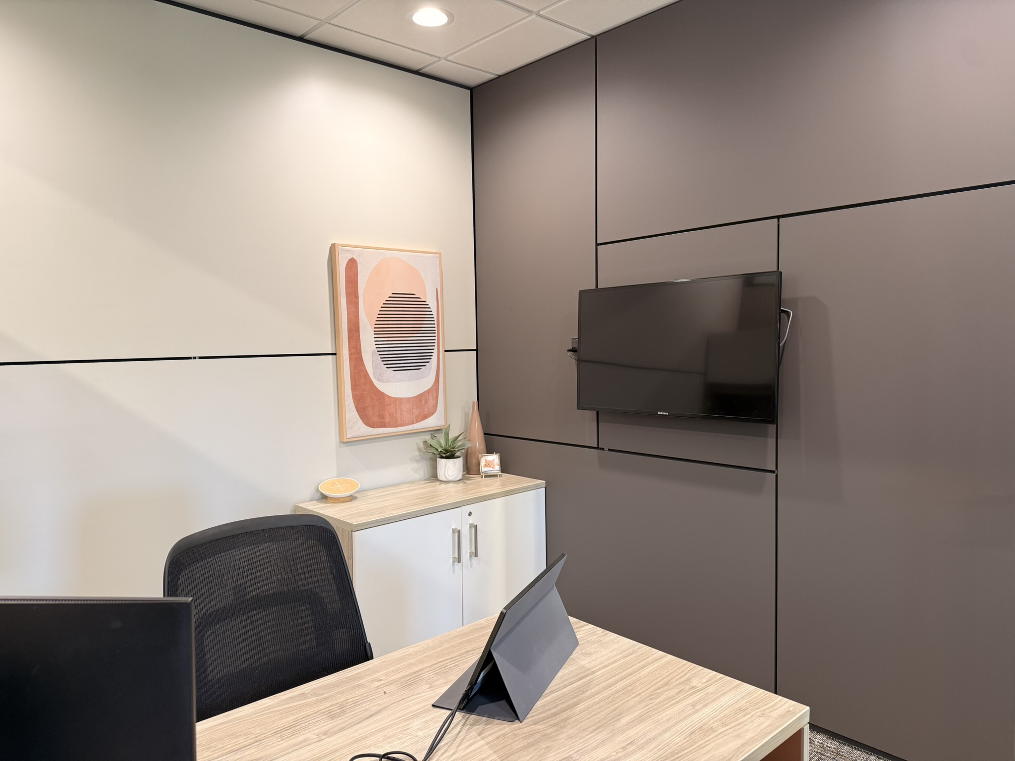 Private Office Technology Display Walls